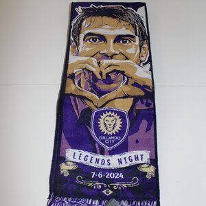 Orlando City Lions MLS Soccer Legends Night KAKA Scarf PuOrlando City Lions MLS